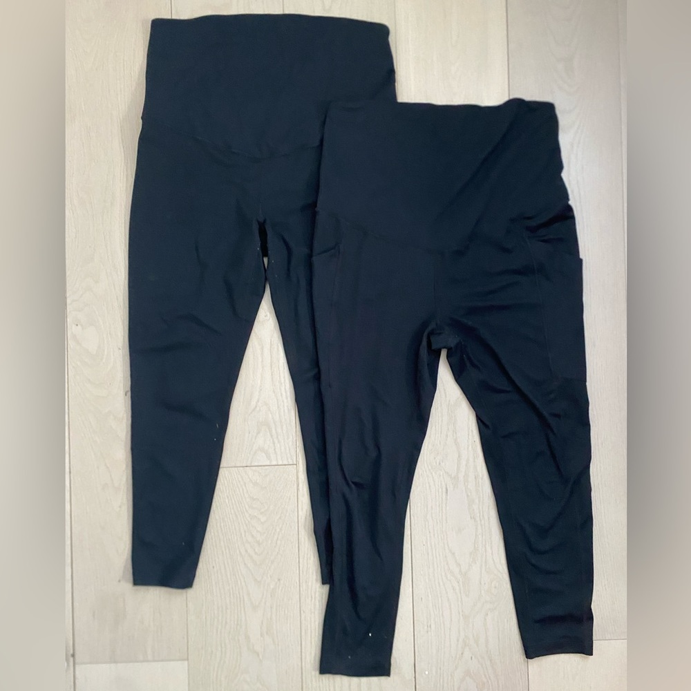Zella Maternity Cropped Leggings - Bundle of 2: Large